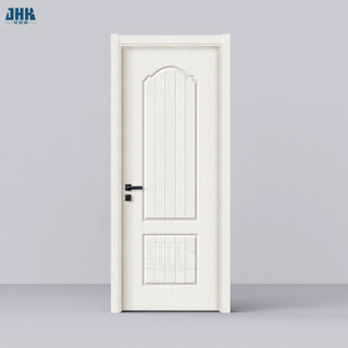 سفید رنگ کا دو پینل لکڑی کا پیویسی دروازہ