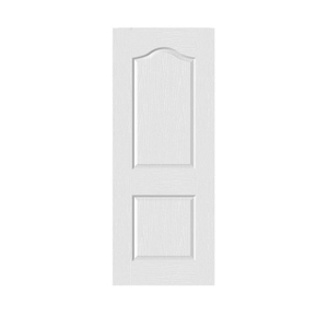 2 پینل پلاسٹک ٹاپ آرک ڈیزائن UPVC دروازہ