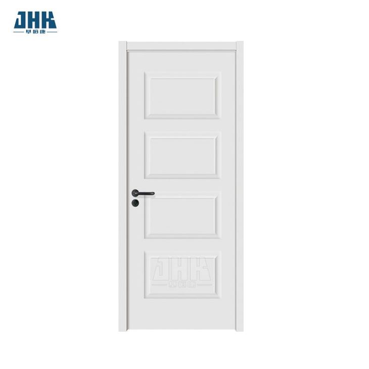 Jhk-017 2 پینل اندرونی سفید لکڑی کے HDF/MDF دروازے کی جلد کا ڈیزائن